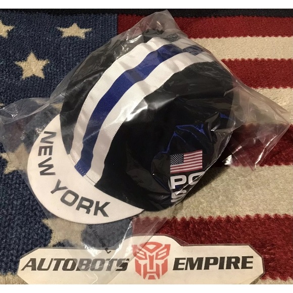 Vintage RALPH LAUREN POLO SPORT USA CYCLING NEW YORK BROOKLYN Cap L/XL NYC Rlpc - Picture 2 of 11